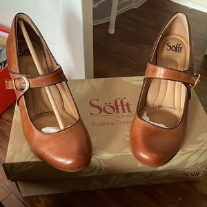Cork/Sturdy Brown heels